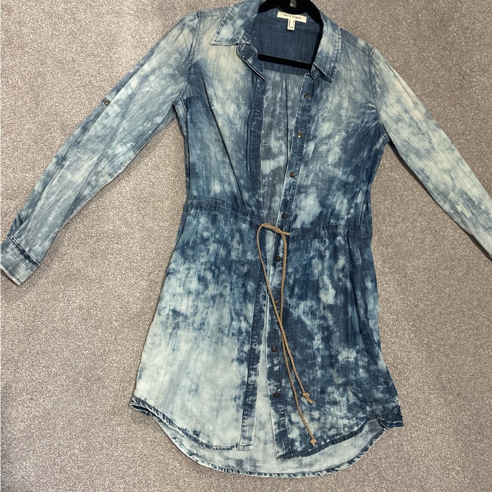 Life in Progress Blue Denim Dress